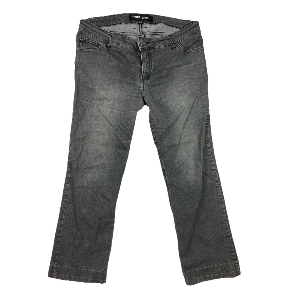Pierre Cardin Gray Wash Straight Leg Jeans Size 16 Denim